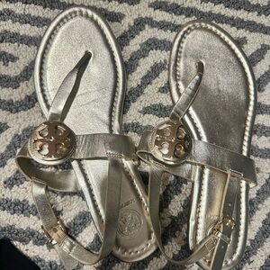 Tory Burch Metallic Gold Sandals